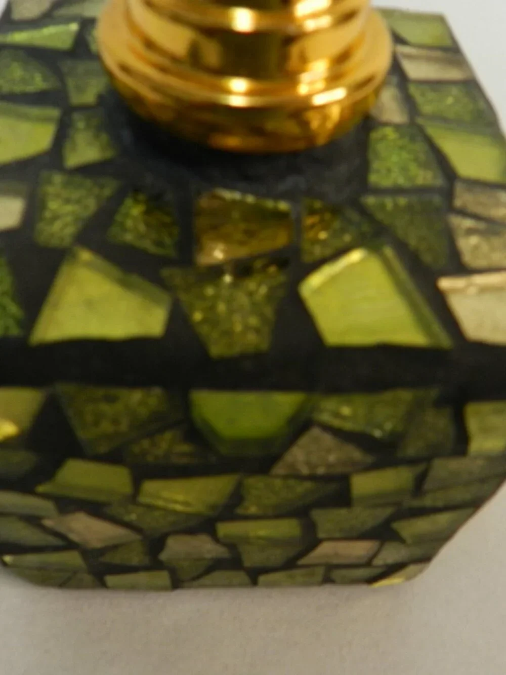 Mosaic Catalytic green oil diffuser bottle only Stained Glass Tiles home decor